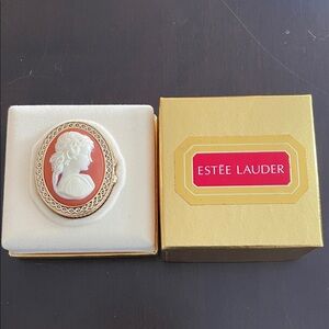 Estée Lauder Cameo Compact - Coral and Ivory